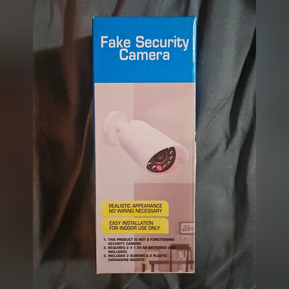 Fake Security Camera - White Decorative Indoor Camera BNIB